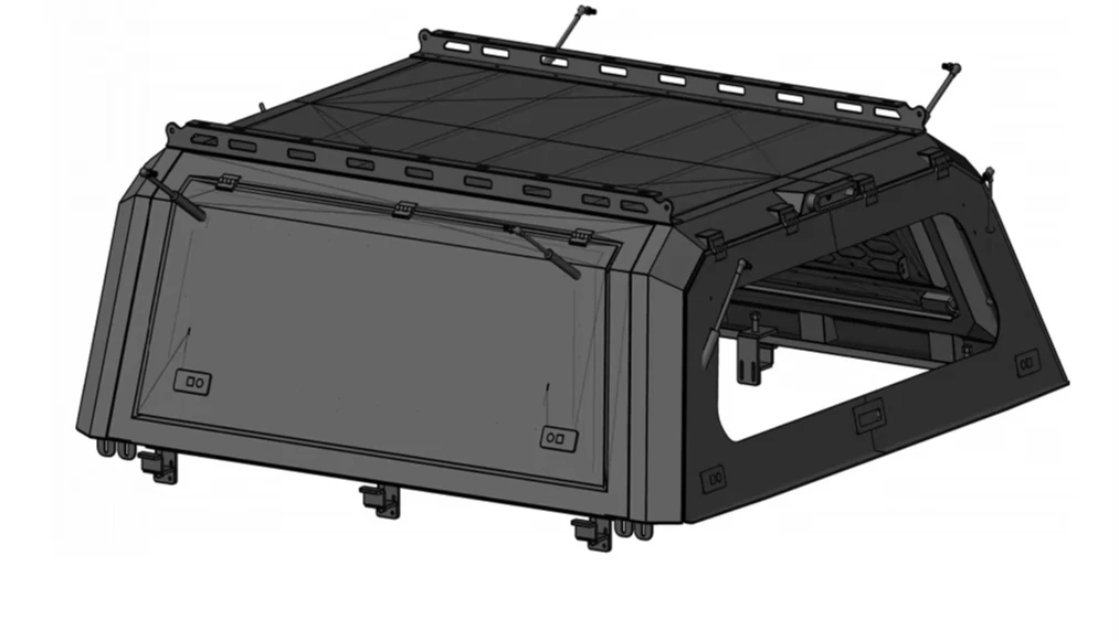 4x4 Accessories Body Kit Canopy  for Hilux Pickups Galvanized Steel Aluminum Truck Canopy Triton NP300 Compatible