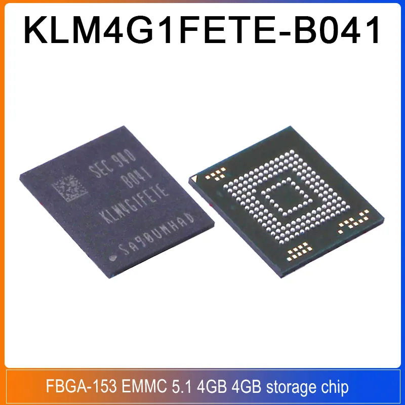 

1-5PCS KLM4G1FETE-B041 FBGA-153 KLM4G1FETE EMMC 5.1 4GB 4GB storage chip