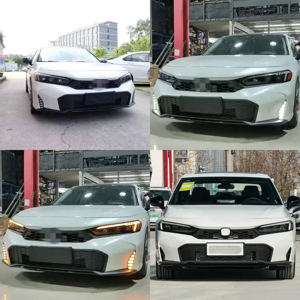 أضواء النهار LED من يوليو كينج متوافقة مع هوندا سيفيك 2025، 6000K DRL+ إشارات الانعطاف الصفراء، بدء المسح الضوئي