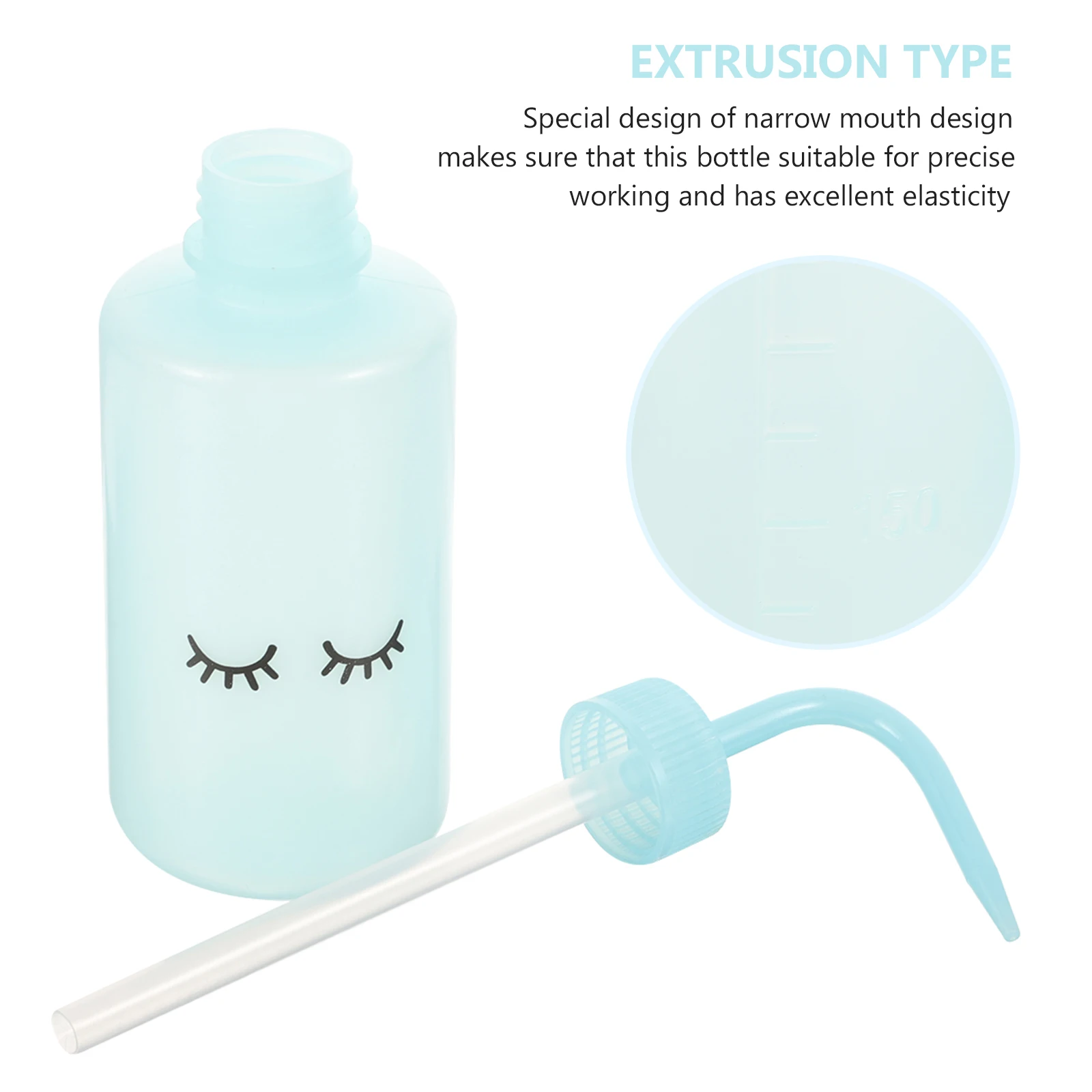 

4pcs Squeeze Bottles Lightweight Portable Plastic Elbow Bottle For Cleaning Eyelashes Precision Watering Gardening Tools Plants