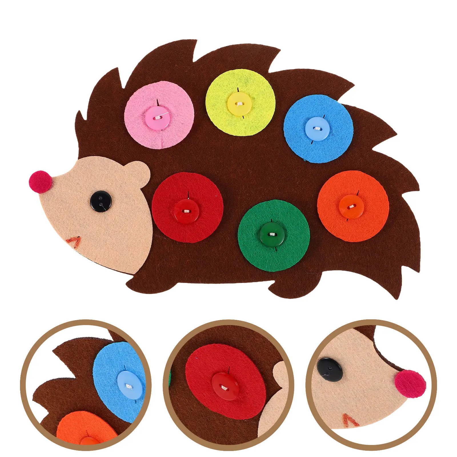 

Фетровая нетканая ткань для творчества: развивающая сенсорная доска с кнопками для детей, улучшающая моторику и творческие способности, для семейного взаимодействия, DIY