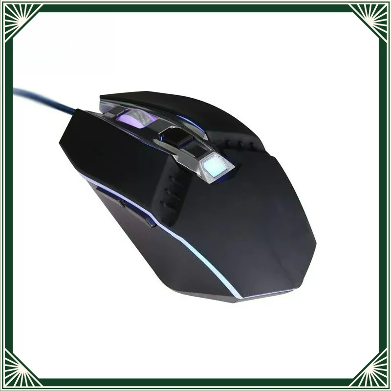 Wired Gaming Mouse Metal Weighted RGB Optical USB Mice For AULA S22 6D Adjustable DPI For Laptop Desktop PC CF Game
