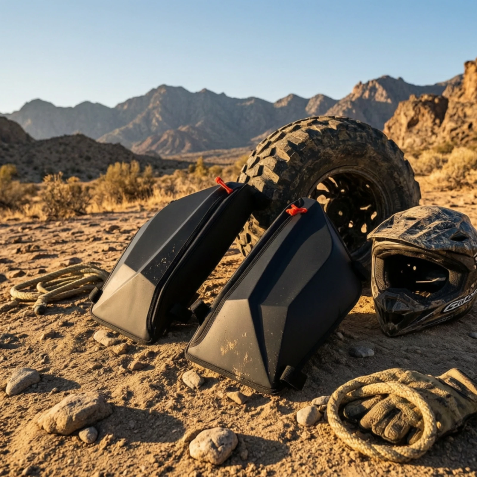 UTV Side Door Bags Weather-Resistant UTV Door Storage Bags Organizer Removable Reflective for off-Roaders, Trail Riding