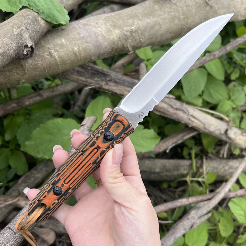 Watchman WF214 survival Fixed Blade Straight knife  camping, fishing, barbecue knife, outdoor survival with Sheath Knife