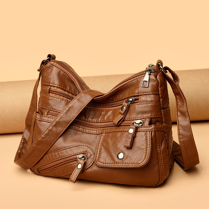 

New Fashion Women Leather Shoulder Bags High Quality Casual Tote Bags Large Capacity Purses and Handbags For Female