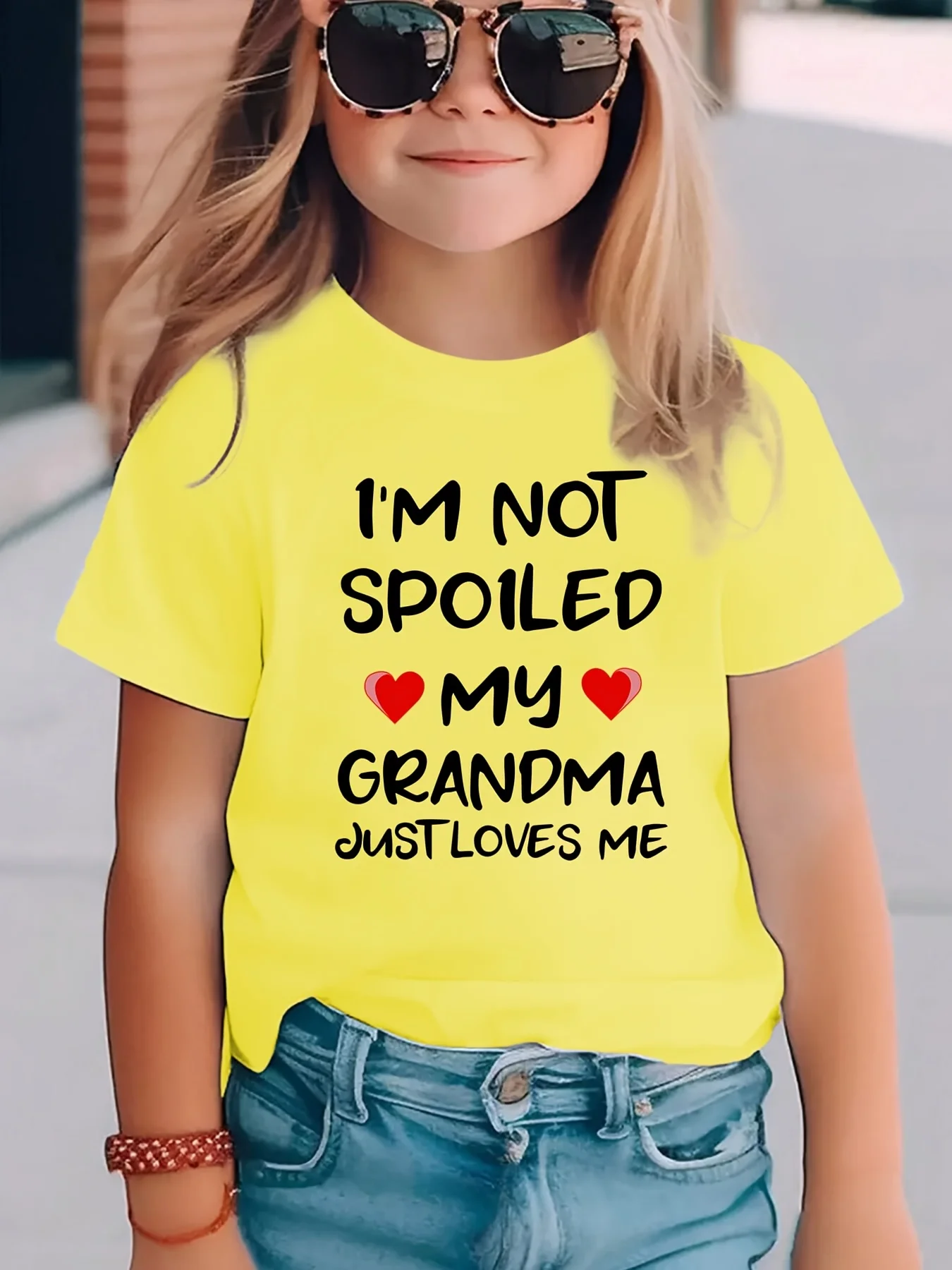 2026 New Family Grandma Heart Matching Cotton Tee Parent Boy Girl Summer Crew Neck Short Sleeve Top for Grandfamily Fans