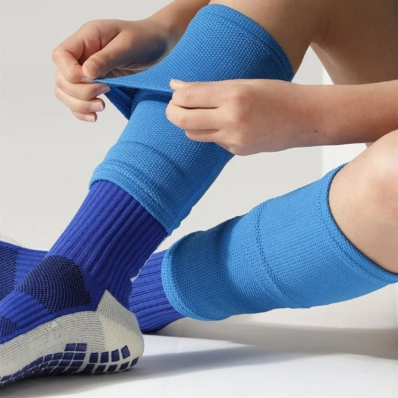 1 Pair Football Shin Guard With Pocket Adults Teens Kids Compression Calf Sleeve Soccer Leg Shinguards Support Protective Gear