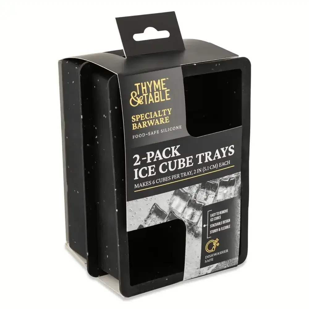 2er-Pack Eiswürfelschalen aus Silikon