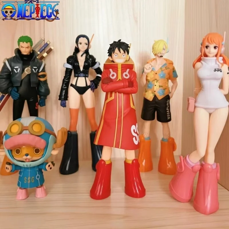 

New Hot Bandai Anime One Piece Dxf The Grandline Series Egghead Nico Robin Egghead Sanji Action Figure Pvc Model Toys