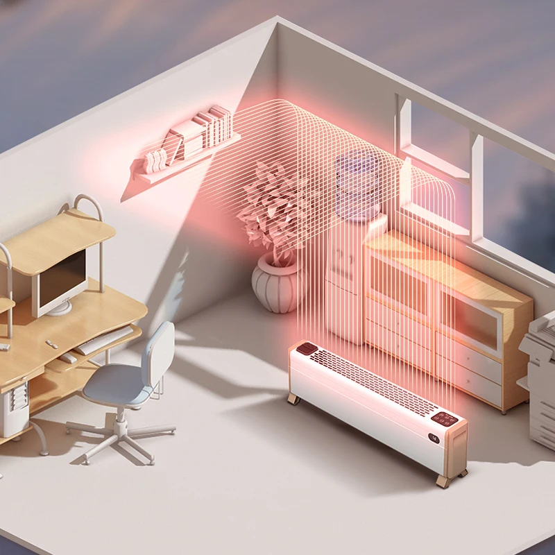 Aquecedor móvel para casa, folha elétrica com controle remoto, 2000w, painel de aquecimento infravermelho, 12 horas de cronometragem, aquecedor elétrico