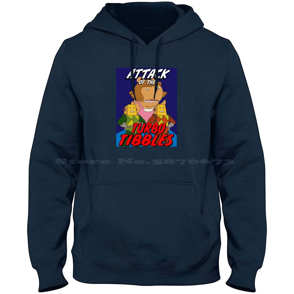 Attack Of The Turbo Tibbles Dw 100% Pure Cotton Hoodie Tshirt Dw Aardvark Tv Pbs Kids Turbo Cartoon Arthur Read Buster Baxter