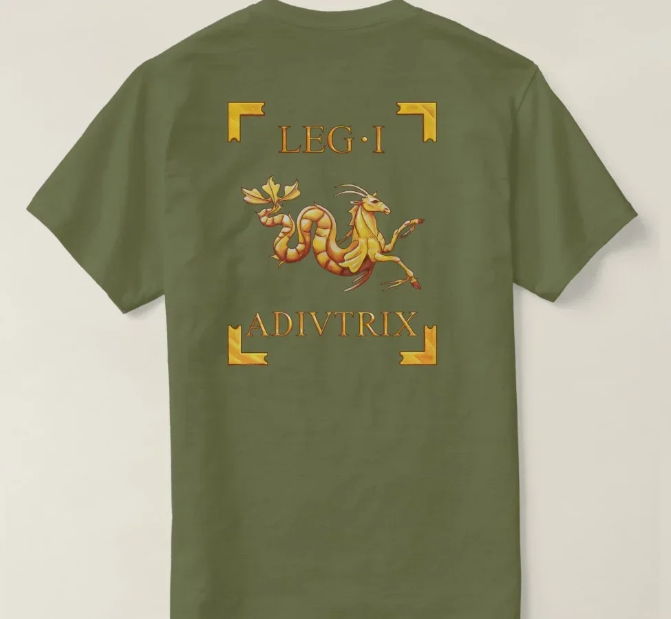 Roman Empire Legion I Adiutrix Capricorn Vexillum T-Shirt 100% Cotton O-Neck Short Sleeve Summer Casual Mens T-shirt Streetwear