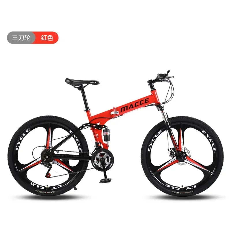 Hot Selling Folding 6 Cutter Wheels Mountain Bike 24/26 Inch Variable Speed Mtb Soft Tail Frame Mountain Bike customcustom