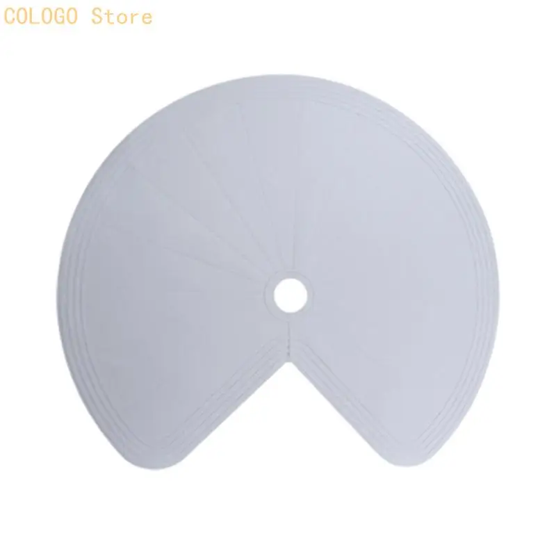 Round Cupboard Shelf Cover Pair, 2 Piece Textured Cabinet Pad with Center Opening for Corner D0LD