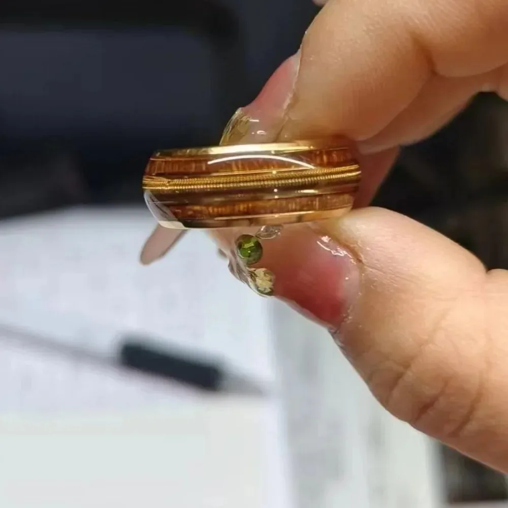 8 مللي متر الأسود كربيد التنغستن الرجال خاتم Barrelwood و قرن الوعل البطانة الغيتار خط برميل النبيذ تصميم خشبي خاتم الرجعية