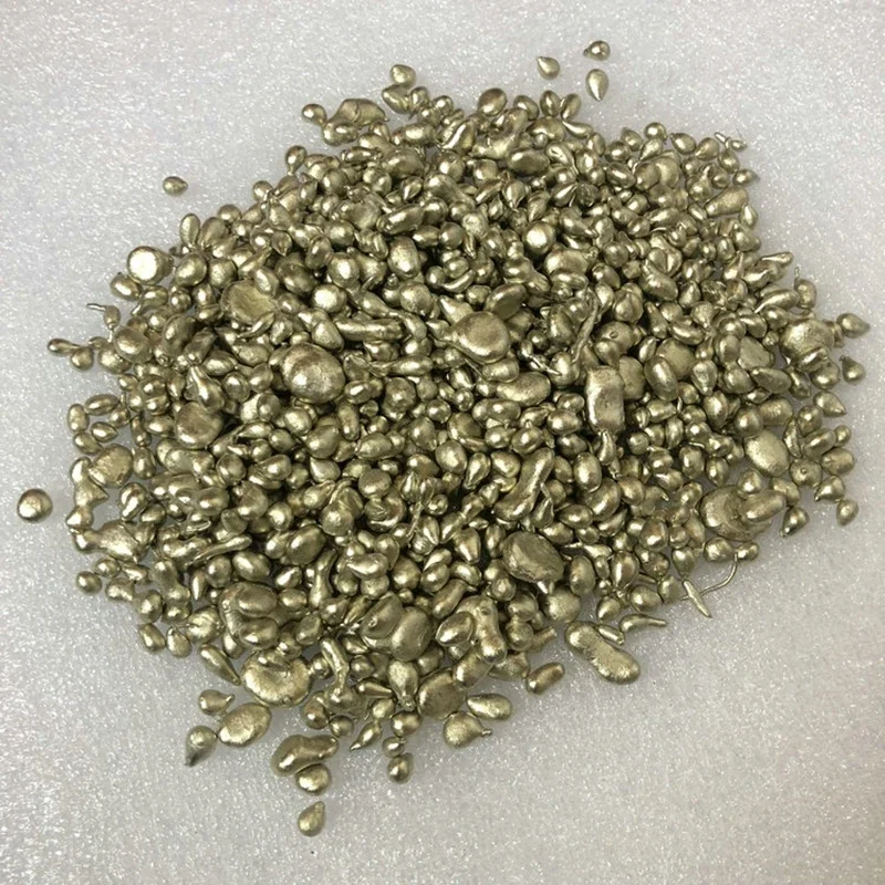 

50g 100g high purity white Brass Nugget particles DIY metal material lab material