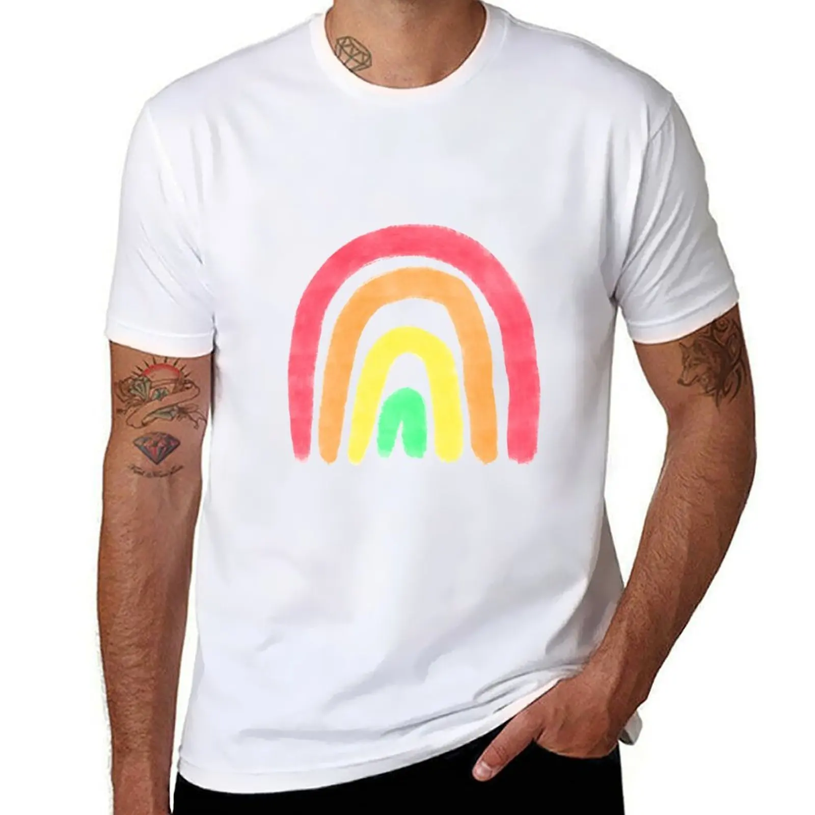 

Boho Rainbow T-Shirt t shirts for man cotton t shirts for man pack white T-Shirt