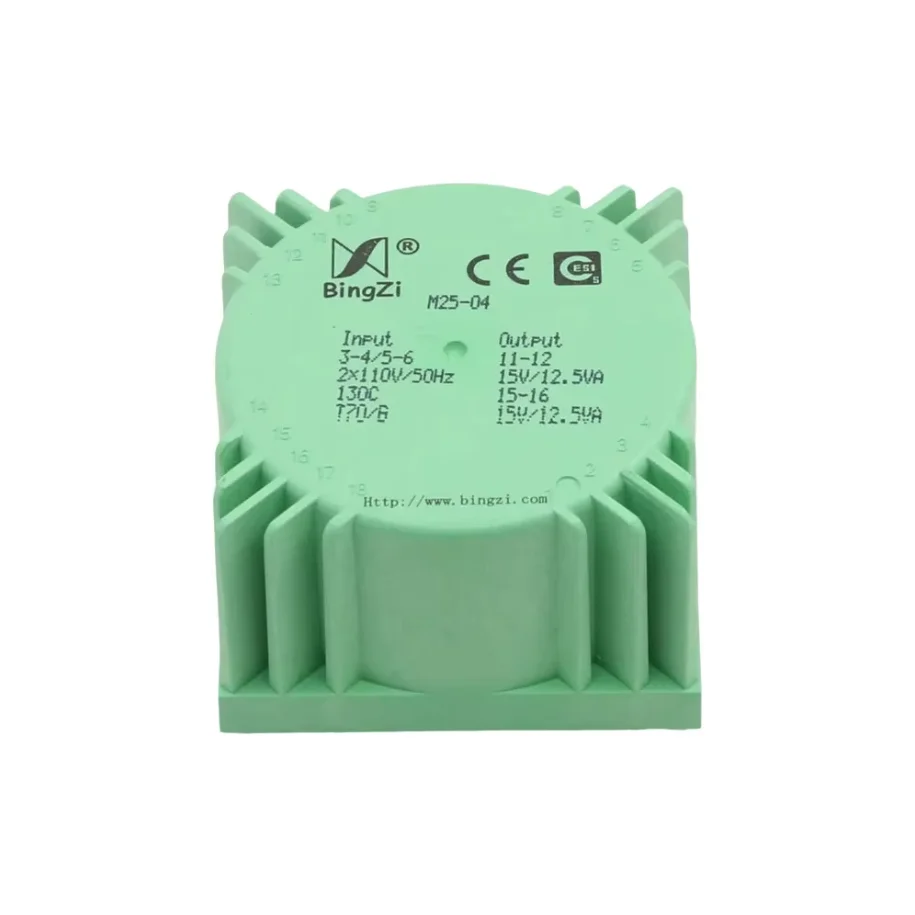 HiFi 25W Bingzi Green Cube Audio Versiegelter Transformator 7,5V 9V 12V 15V 18V 24V zur Auswahl