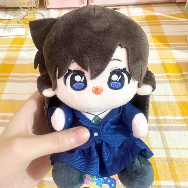 공식 명탐정 코난 애니메이션 주변 상품 귀여운 카이토 키드 쿠도 신이치 모리 란 Q 버전 봉제 인형 15cm 팬들을 위한 휴일 선물