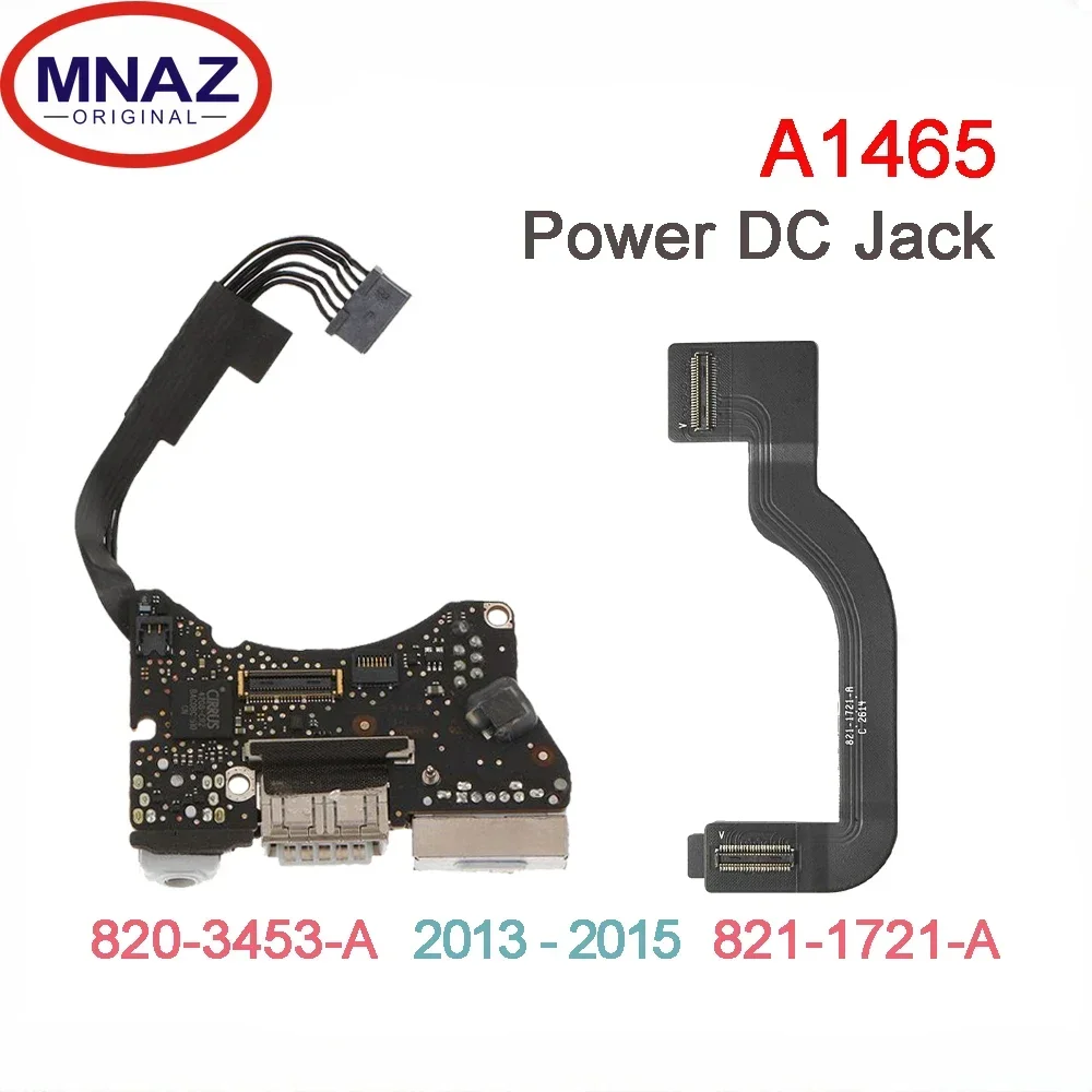 

Ori Used I/O USB Audio Board Power DC-IN Jack 820-3453-A Cable 821-1721-A for Macbook Air 11" A1465 2013 2014 2015 Year