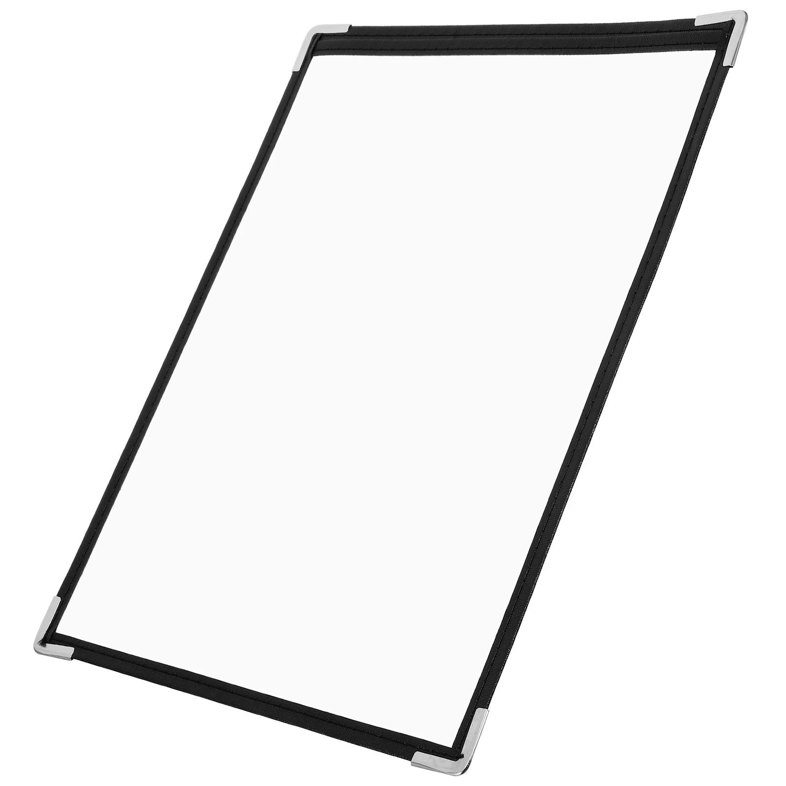 

2-Side Pvc Cover Clear Sleeves Large Capacity Detachable Restaurant Menu Holder For Cafe Hotel Bar Diner Food Menu Organizer