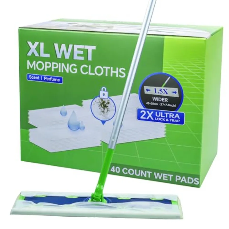 

Сменные влажные салфетки XL для швабры Swiffer Sweeper XL, одноразовые, особо крупные, для влажной уборки, универсальные