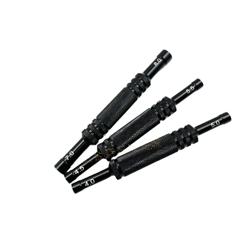 Tournevis à manchon hexagonal à Double tête en alliage d'aluminium 4/4.5/5/5.5/7/8.0mm, outil de clé hexagonale pour pièces de voiture RC 3 pièces/lot