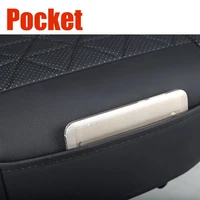 New Front Car Seat Cover PU Leather Cars Seat Cushion Automobiles Seat Protector Universal Car Chair Pad Mat Auto Accessories 4