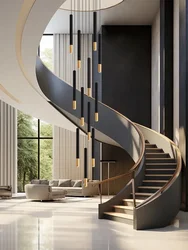 High-rise Building Staircase Hanging Lamp Dining Table Lighting Kitchen Island Droplight Indoor Modern Stairwell Pendant Lights