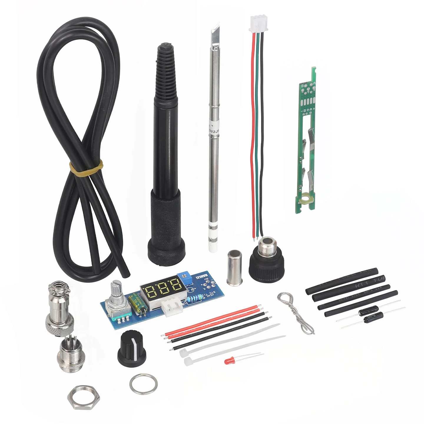 T12 Digital Welding Soldering Iron Station Adjustable Temperature Controller Solder DIY Kits with LED Vibration Switch