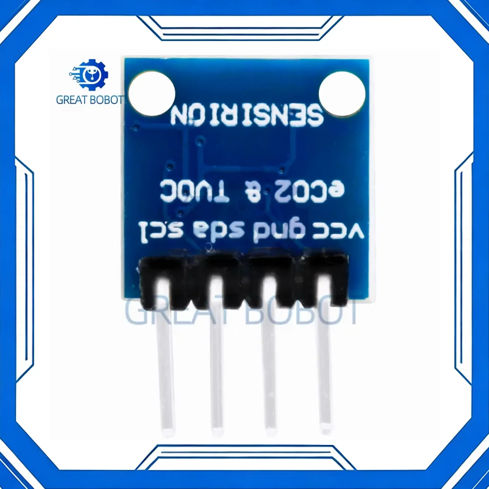 SGP30 High-Precision Gas Sensor Module TVOC/eCO2/Formaldehyde/CO2 Indoor Air Quality Detection I2C Interface