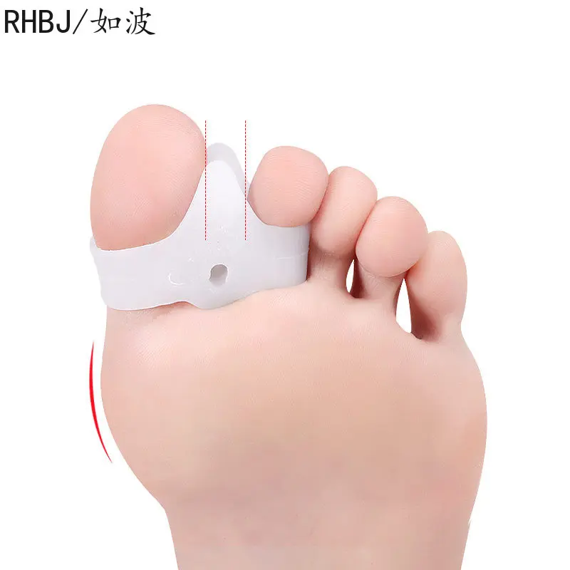 New 1pair Foot Care Tool Silicone Toe Spreader Separator Bunion Hallux Valgus Corrector Thumb Finger Correction Straightener