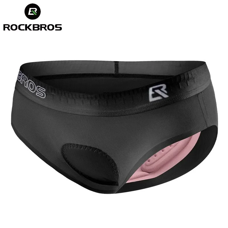 ROCKBROS Women's MTB Padded Cycling Underwear Shockproof Bike Shorts with Cushion Breathable Sports Tights for Bicycle Commuting