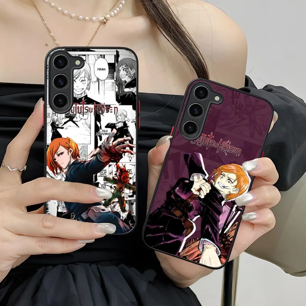 JJK Nobara Phone Case for Samsung Galaxy S26 S25 S24 S23 S22 S21 Plus FE Ultra Skin Feel Shockproof Cover