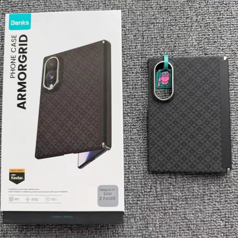 Etui z włókna węglowego Benks do Samsunga Z Fold 8, Kevlarowa obudowa z funkcją bezprzewodowego ładowania do SAMSUNG Z FOLD 8 ULTRA — zdjęcie produktu 2