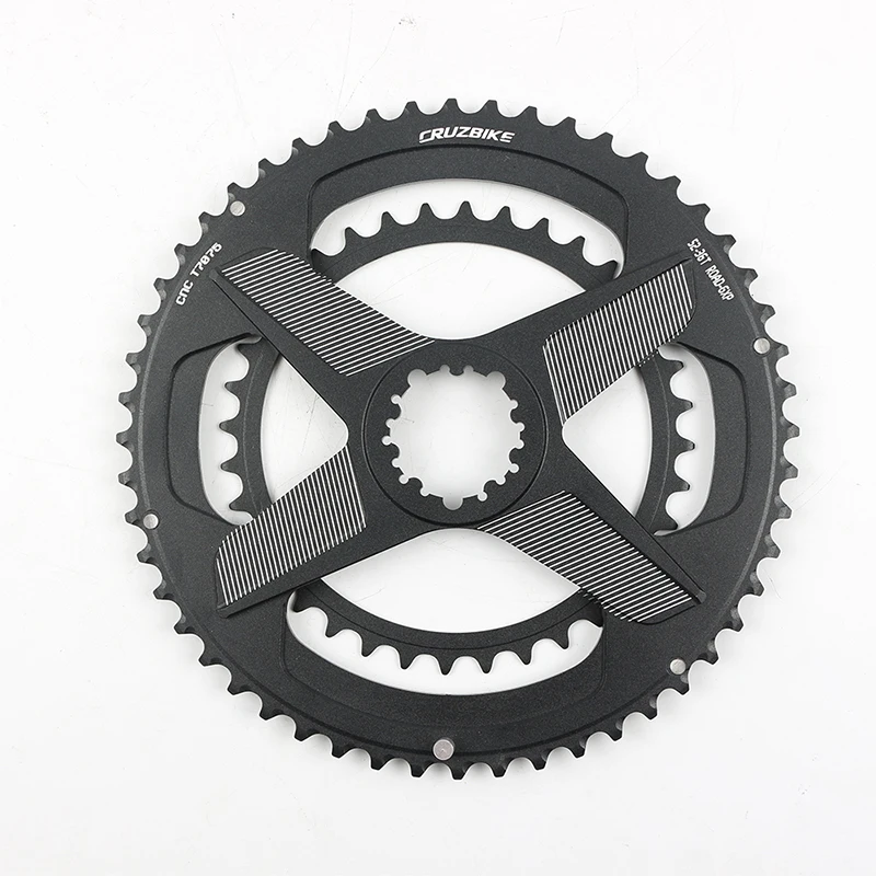 CRUZbike Road Bike Chainring 50-34T 52-36T Chain Wheel Double Disc Bicycle Crown For 8/9/10/11/12 Speed Crankset