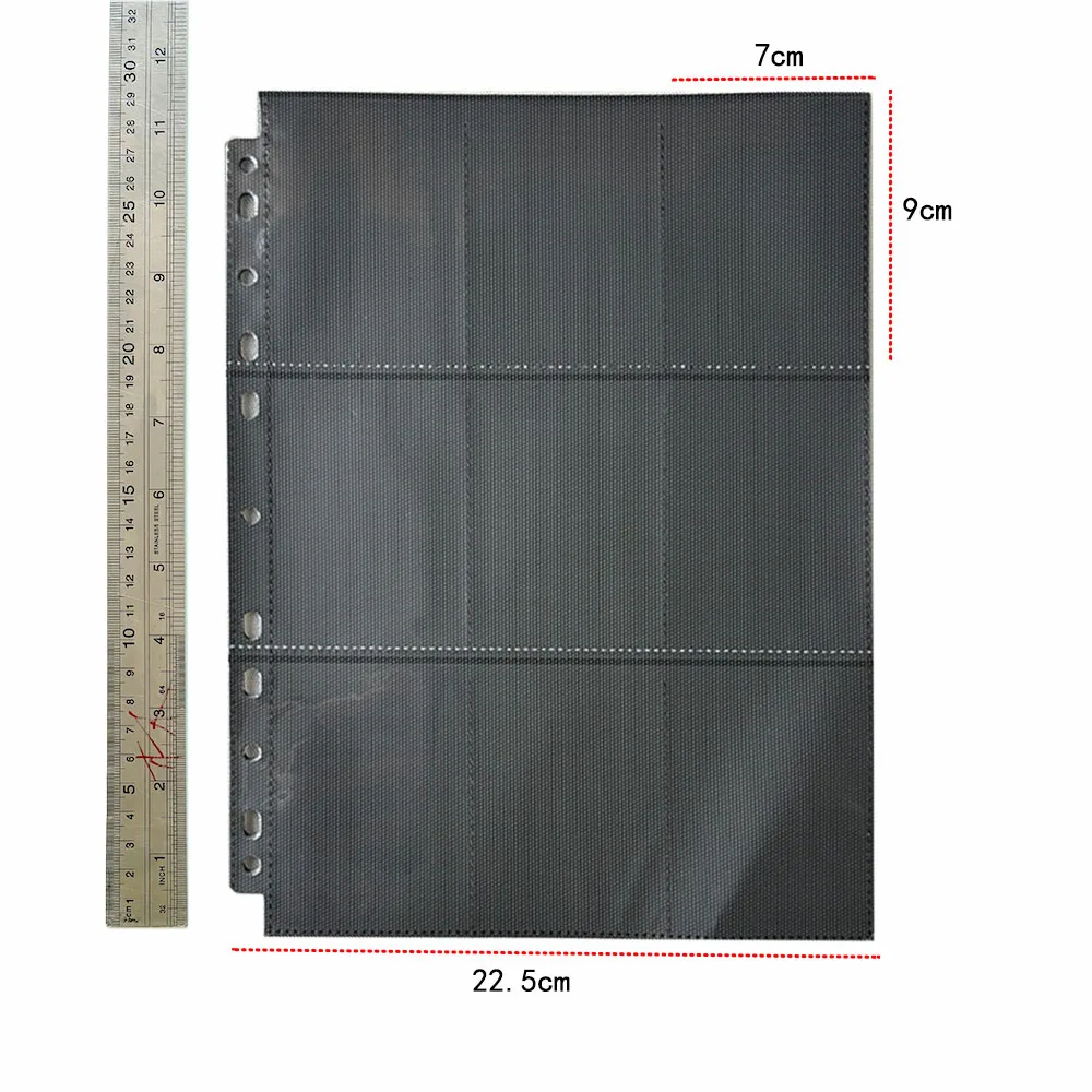 A4 Helder 10 Stuks Fotoalbum Navulpagina's Bestandsbeschermer 4/11 Gaten 6×4 8×10 4/11 Ringband Fotokaarten Ansichtkaart Kaart Notebook - afbeelding 1