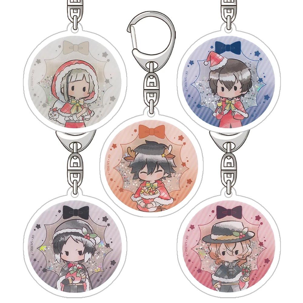 Bungo Stray Dogs Nakahara Chuuya Ryunosuke Akutagawa Edogawa Rampo Nakajima Atsushi llavero acrílico oficial bolsa colgante regalos