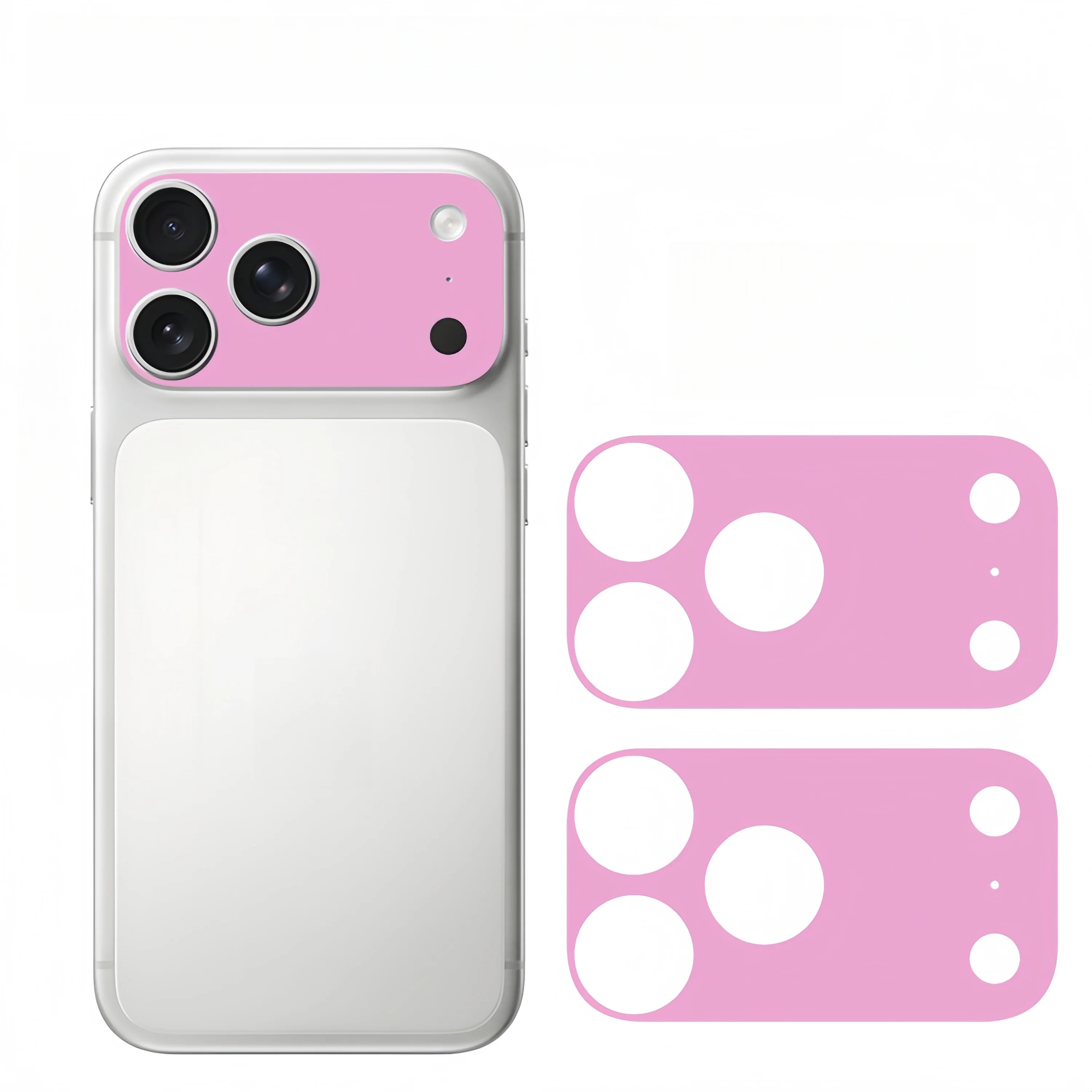 2PCS Plain Color Lens Skin sticker For IPhone 17 Pro Max 17Pro 17 Air Full Cover Anti Scratch Matte Back Camera Protective Flim