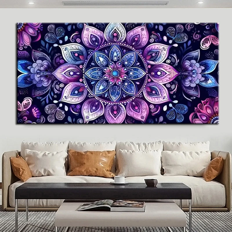 

Большой комплект алмазной живописи Мандала DIY 5D вышивка Фэнтези мозаика цветок настенные украшения домашний декор подарок