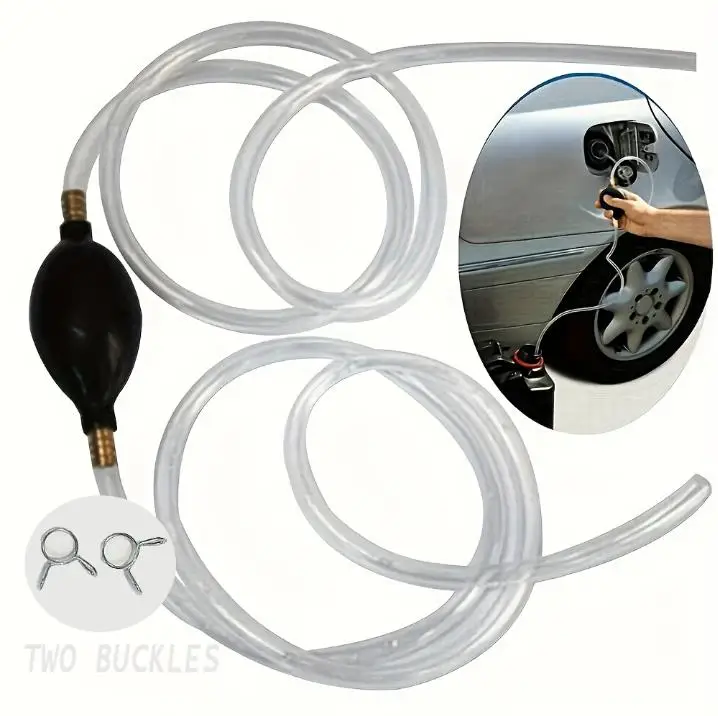 

Oil Suction Pump, Refueling Pipe Manual Oil Pump Oil Delivery Pipe PVC Pipe 1 Meter Long 2 Buckles Automobiles And Spare Parts