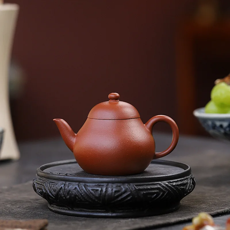 130cc Chinese Yixing Zisha Small Teapot Pear Shaped Shengsha ZhuNi Clay Teapot