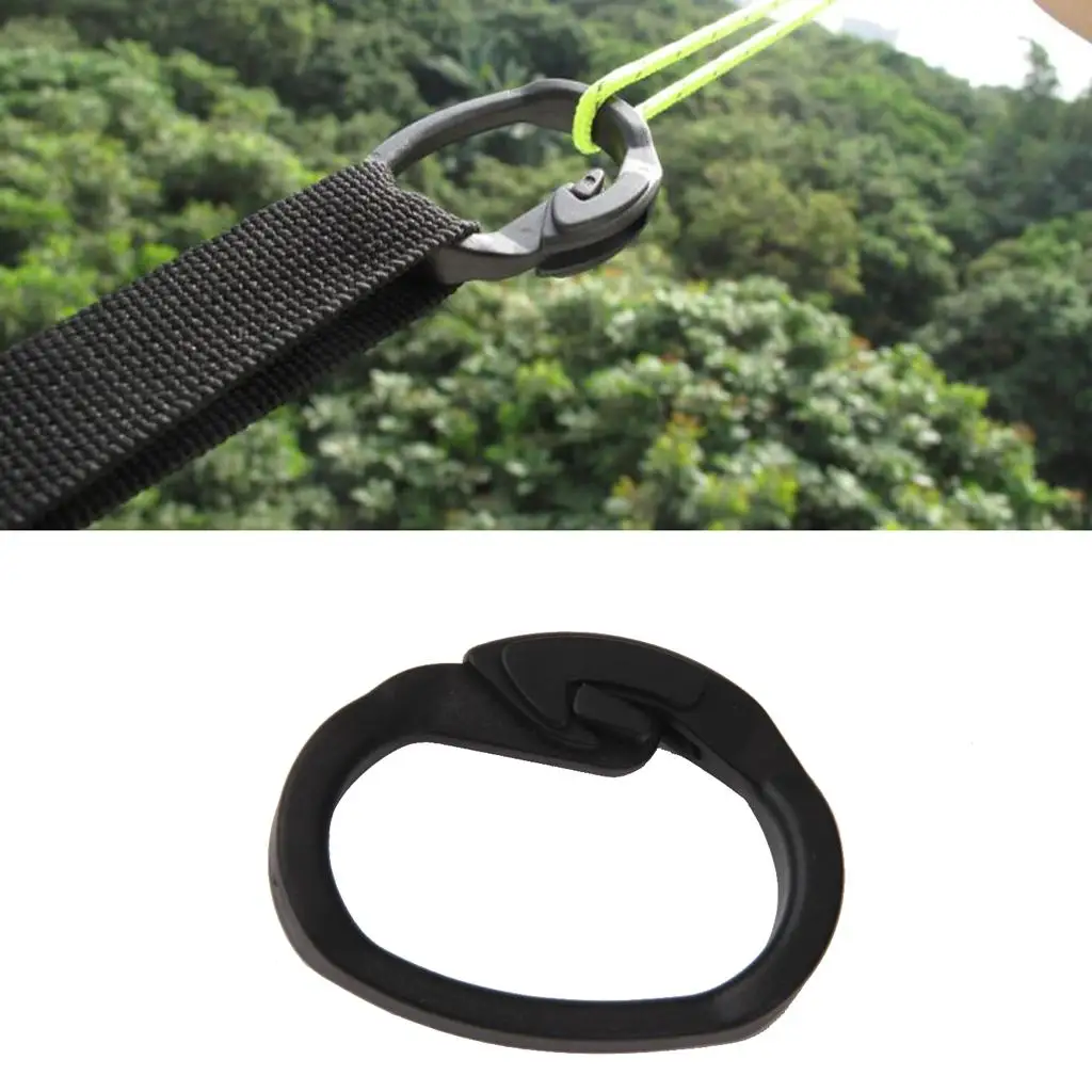 2-5pack 10pcs Outdoor Camping Hiking Tent Connect Buckle Carabiners Hook