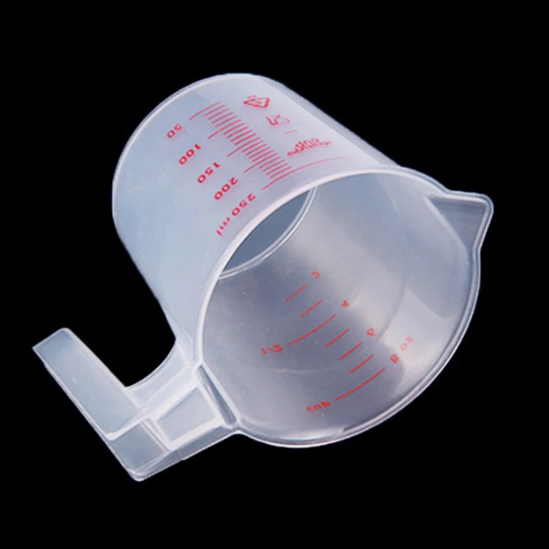 250ml plastic clear measuring cup handle liquid pour spout home kitchen tools