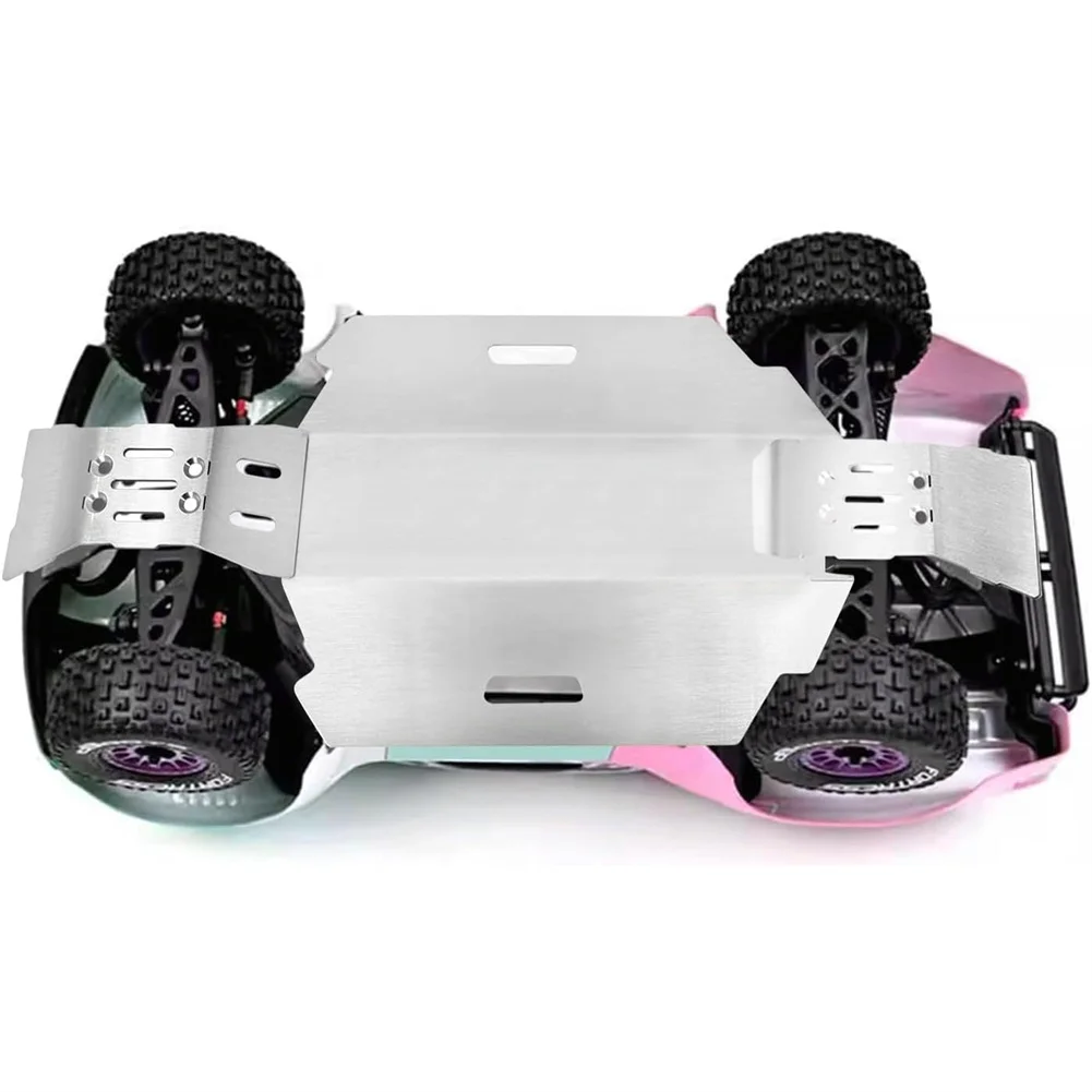 Zestaw pancerza podwozia RC z metalową przednią tylną płytką ochronną do ARRMA 1/14 Mojave GROM RC