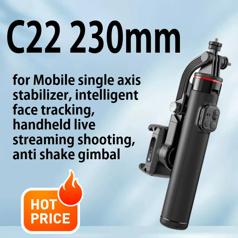 

C22 Mobile single axis stabilizer, intelligent face tracking, handheld live streaming shooting, anti shake gimbal