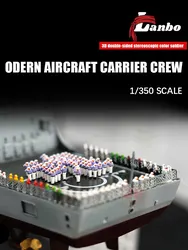 Lanbo model accessories 3D double-sided three-dimensional color soldier LA-3501 Modern aircraft carrier universal type 1/350