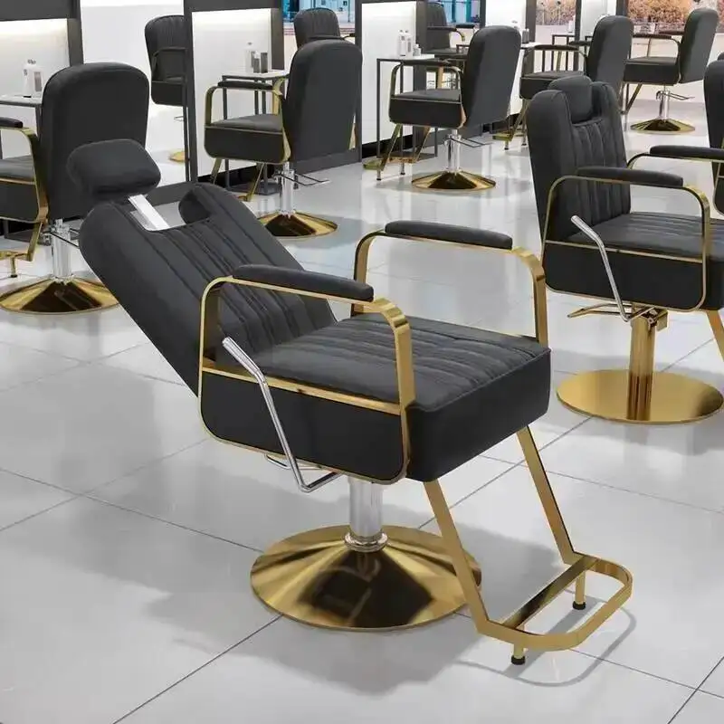 

Furniture Professional Beauty Stable Modern Deluxe Use Stylish Hydraulic Silla Hair Cutting Chair Salon De Barbería