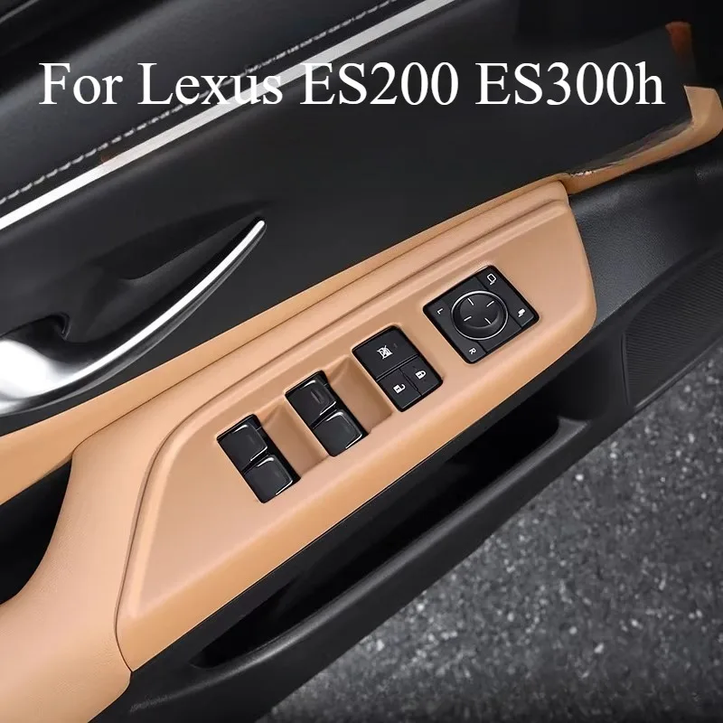 

For Lexus ES200 ES300h Car Door Window Lift Switch Panel Cover, Interior Armrest Decorative Sticker Trim