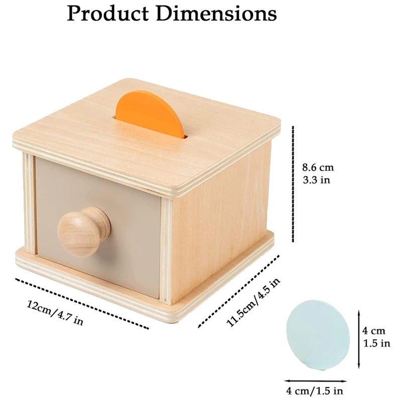 Монтессори, детские игрушки, деревянная коробка для монет, игра для раннего обучения, Дошкольная тренировка, Обучающие Детские вспомогательные игрушки